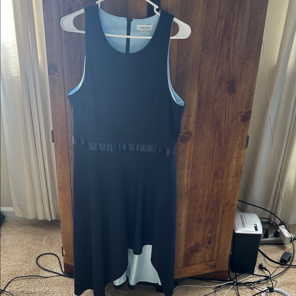 Calvin Klein Black High Low Dress